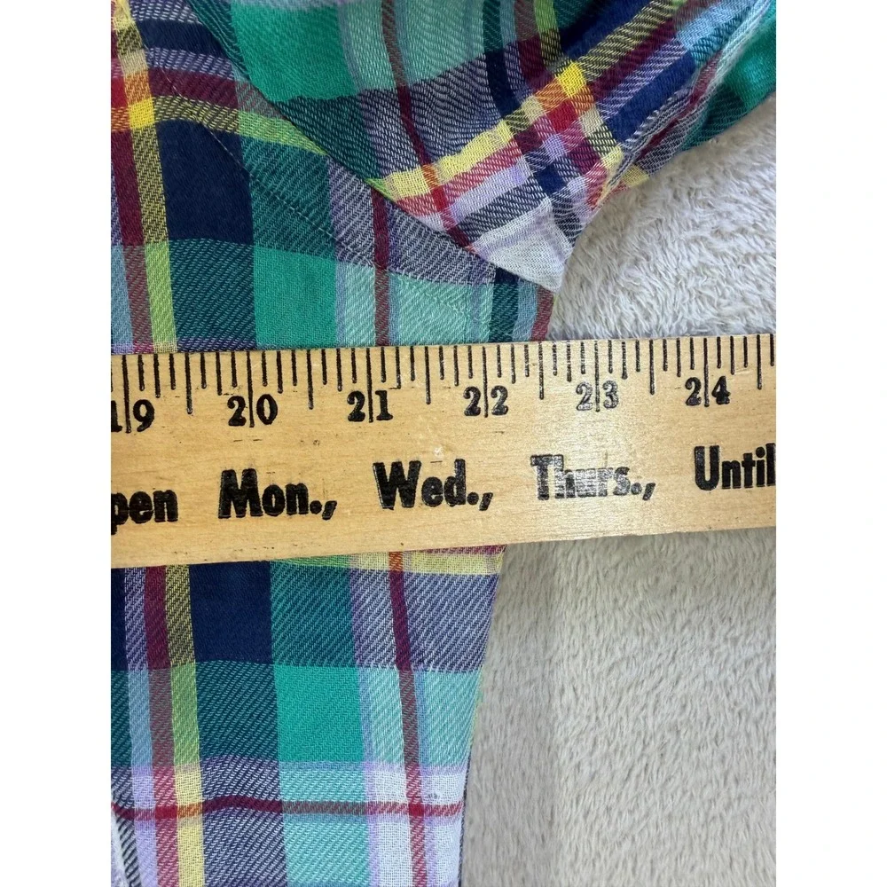 Polo Ralph Lauren Plaid Shirt Mens L Slim Fit Long Sleeve Button Up 5348